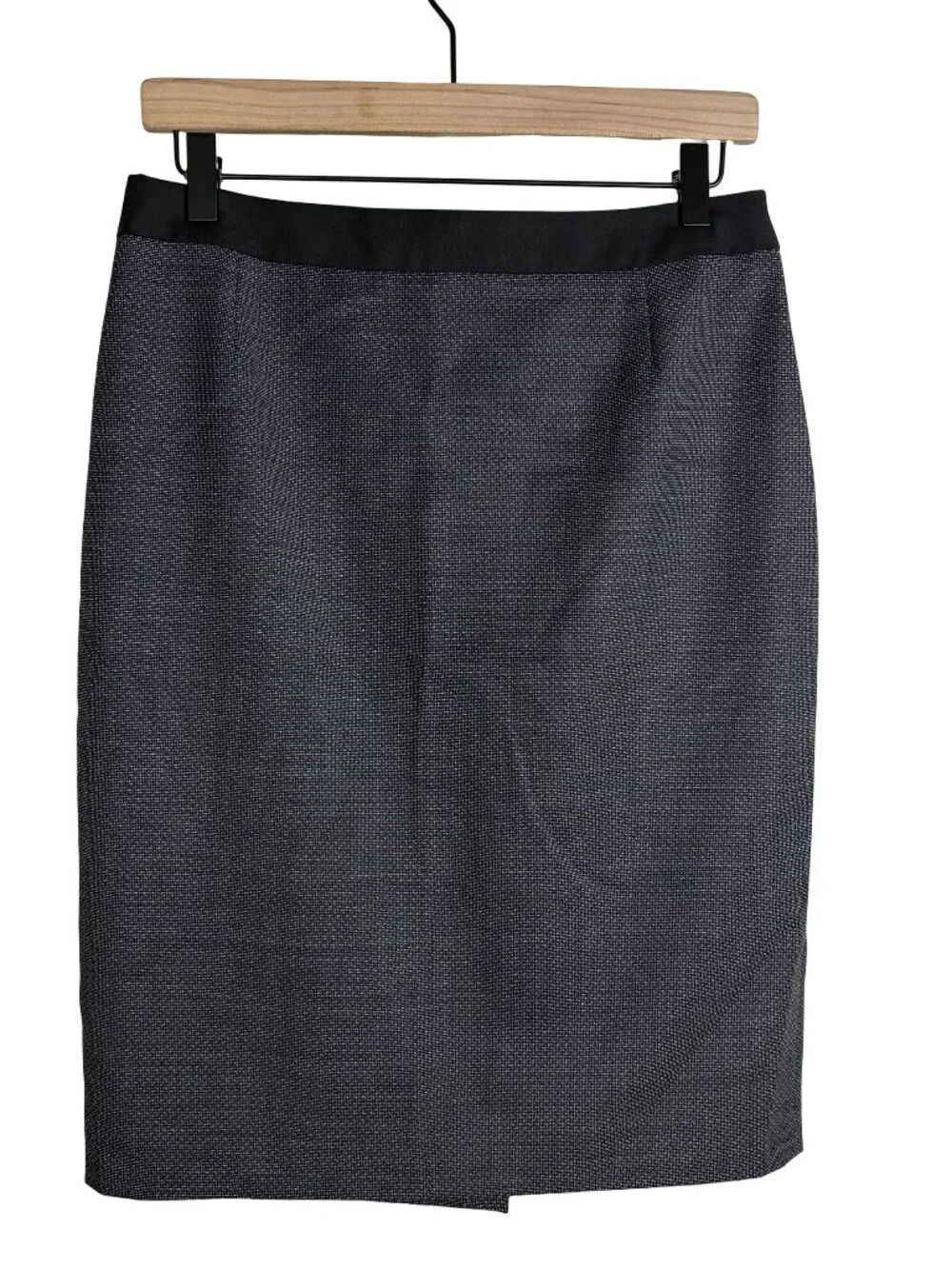 BOSS Hugo Boss Wool Blend Tailored Pencil Skirt Women Gray Office Formal US 8